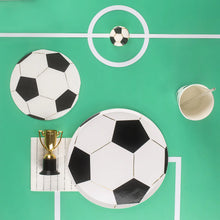 Platos Soccer – Pack de 4 Platos de Papel con Diseño de Balón de Fútbol para Fiestas Deportivas e Infantiles