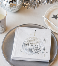 Servilletas Disco Ball Plateadas para Fiesta | 20 piezas