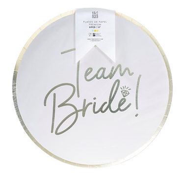 Platos Decorativos Team Bride